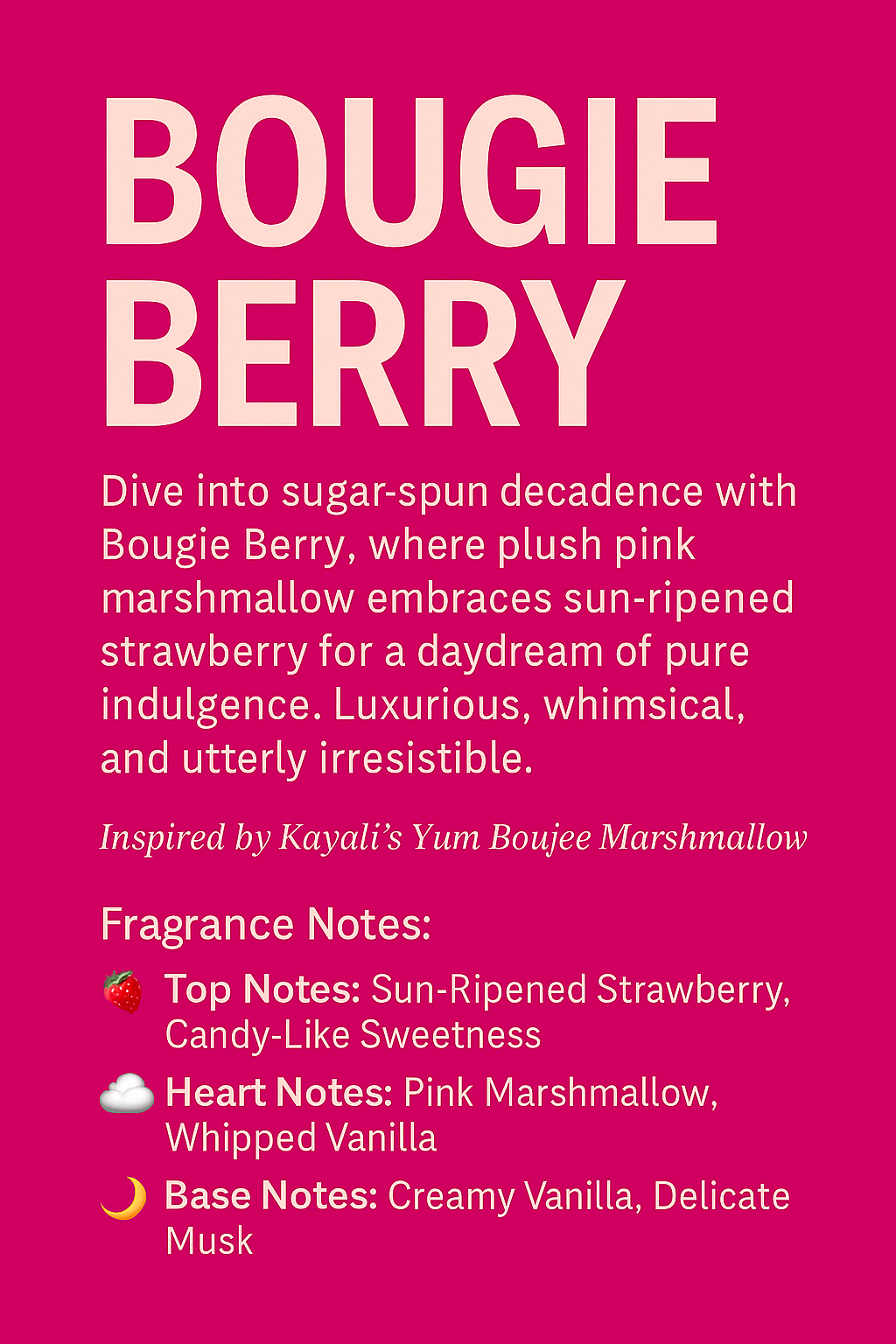 Bougie Berry Eau De Parfum
