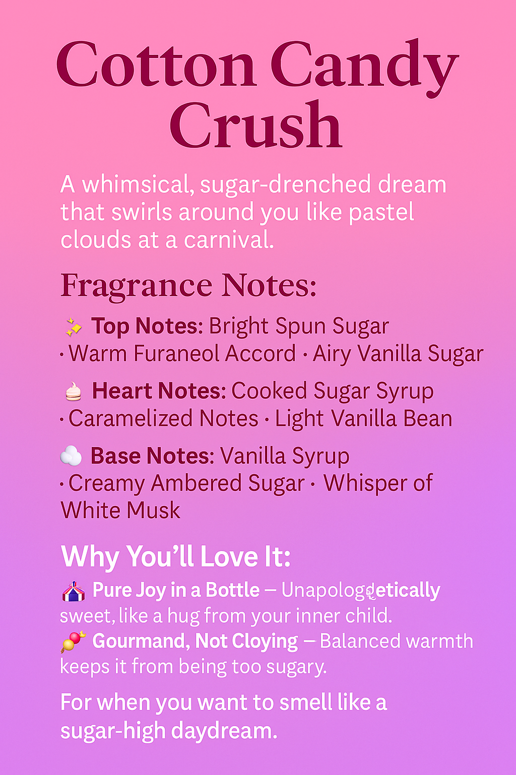 Cotton Candy Crush Eau De Parfum