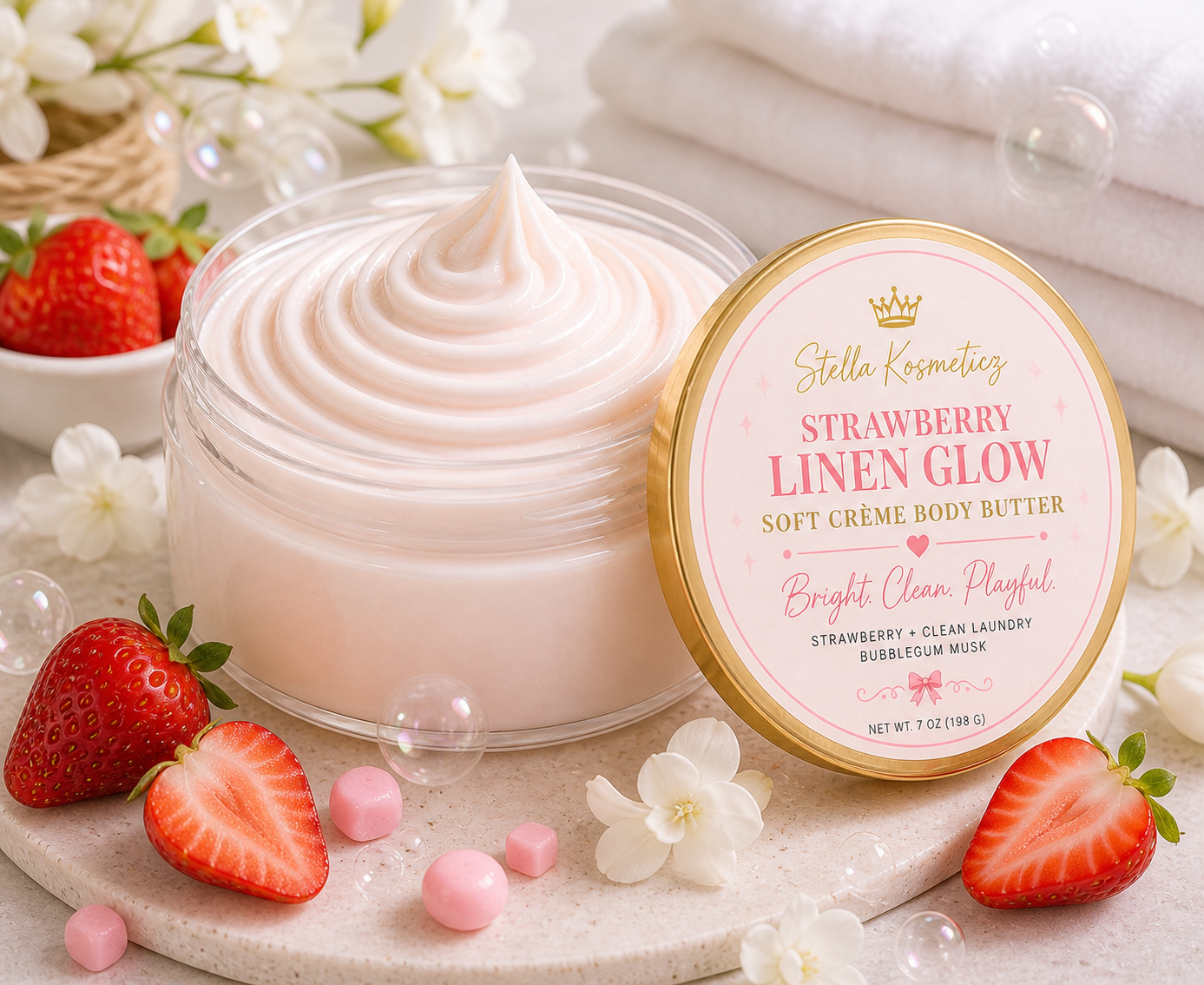 Strawberry Linen Glow (Inspired by Love-O-Matic)