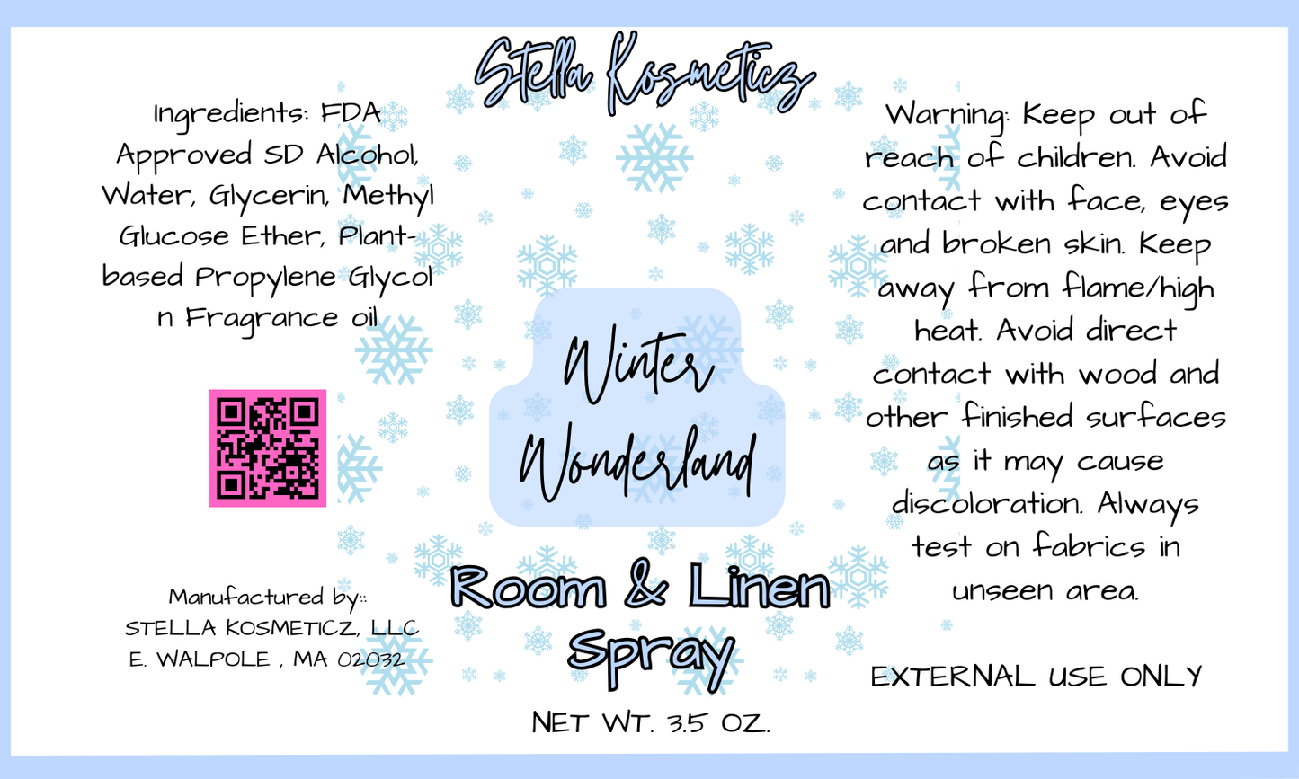 Winter Wonderland Room & Linen Spray