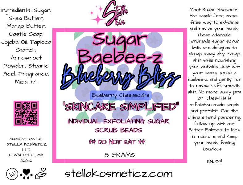 Blueberry Bliss Sugar Scrub Baebee-z