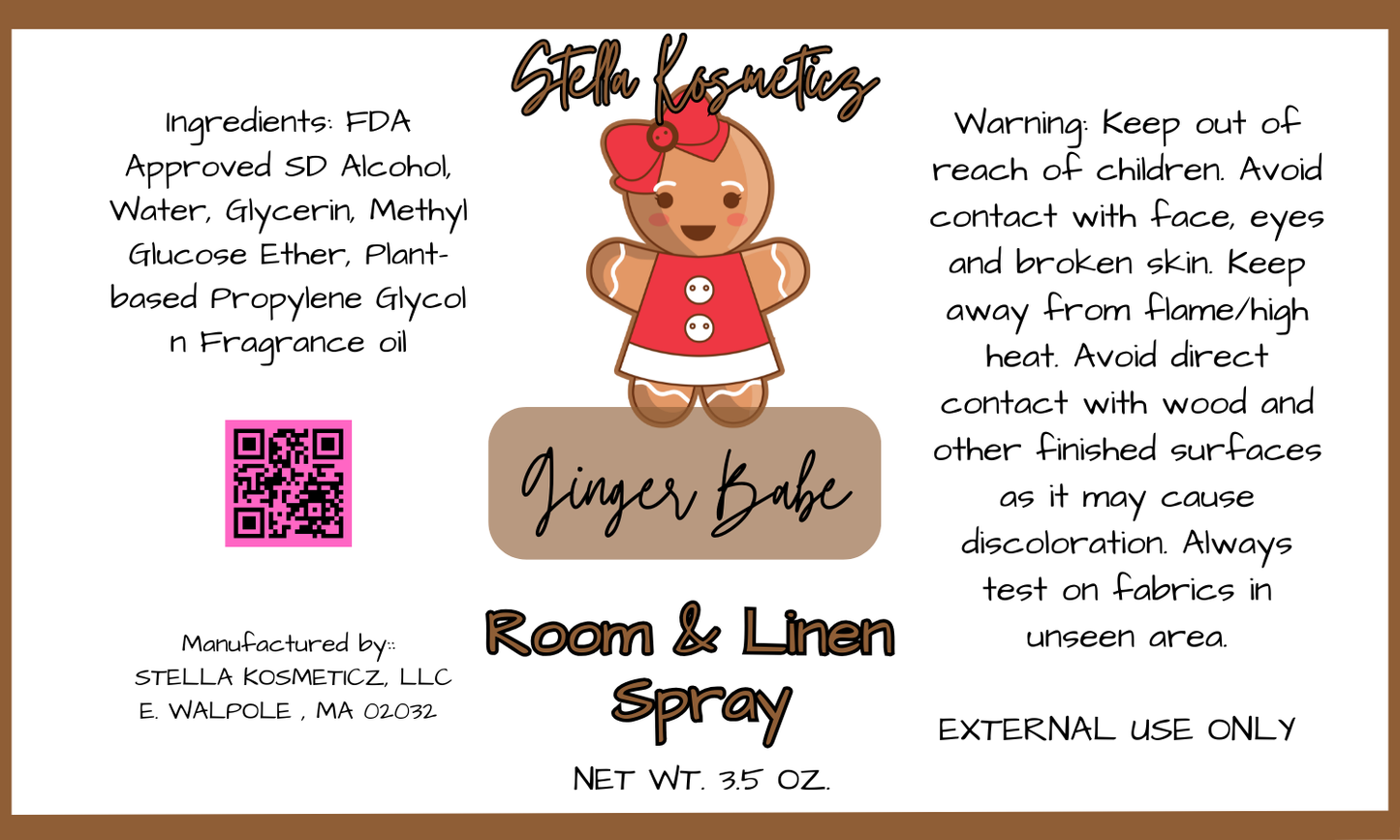 Ginger Babe Room & Linen Spray