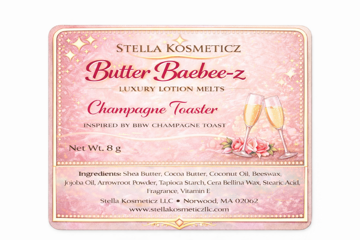 Champagne Toaster Body Butter Baebee-z