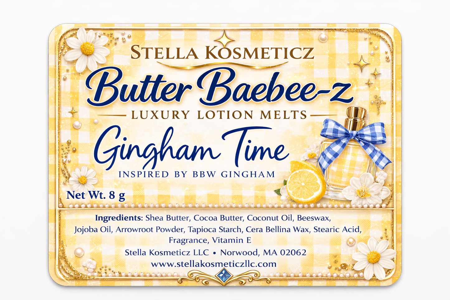 Gingham Time Body Butter Baebee-z